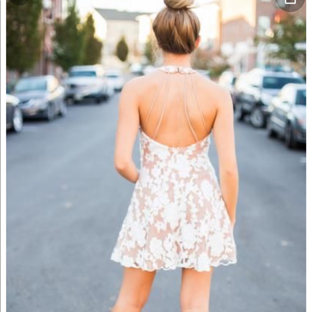 Sequin floral dress